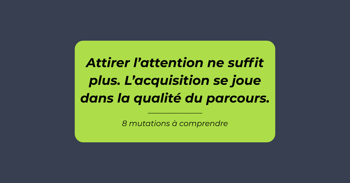 Alt de l’image Visuel présentant les principales mutations de l’acquisition dans la formation
