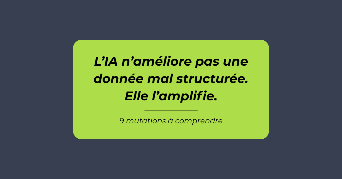 Visuel présentant les principales mutations des données des organismes de formation