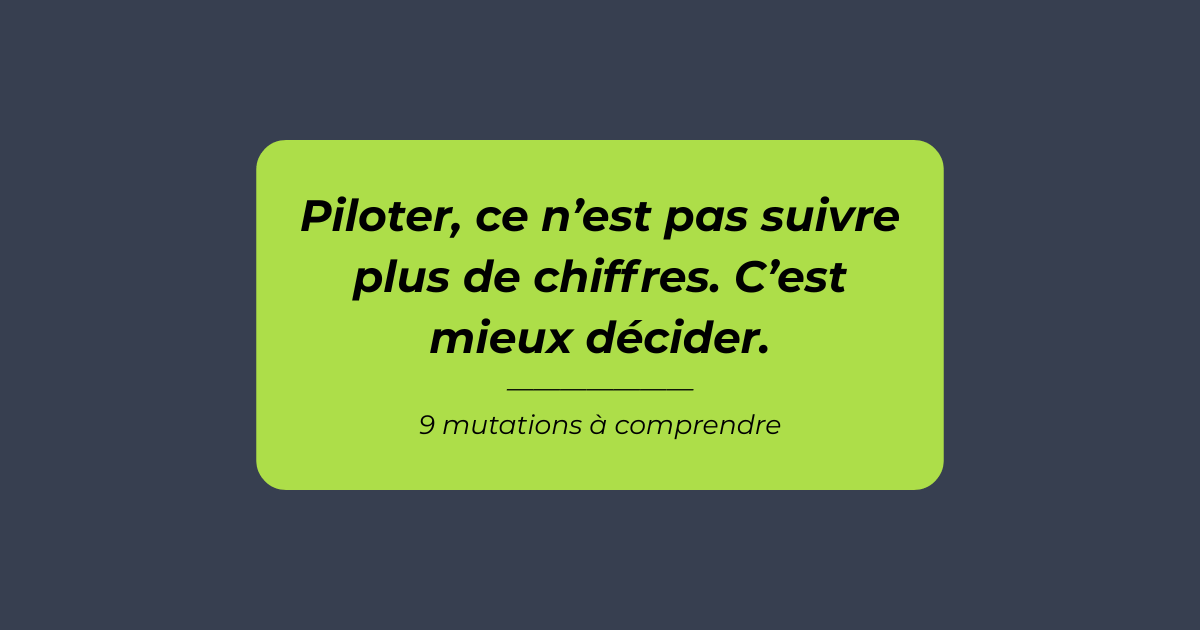 Visuel présentant les principales mutations du pilotage d’un organisme de formation