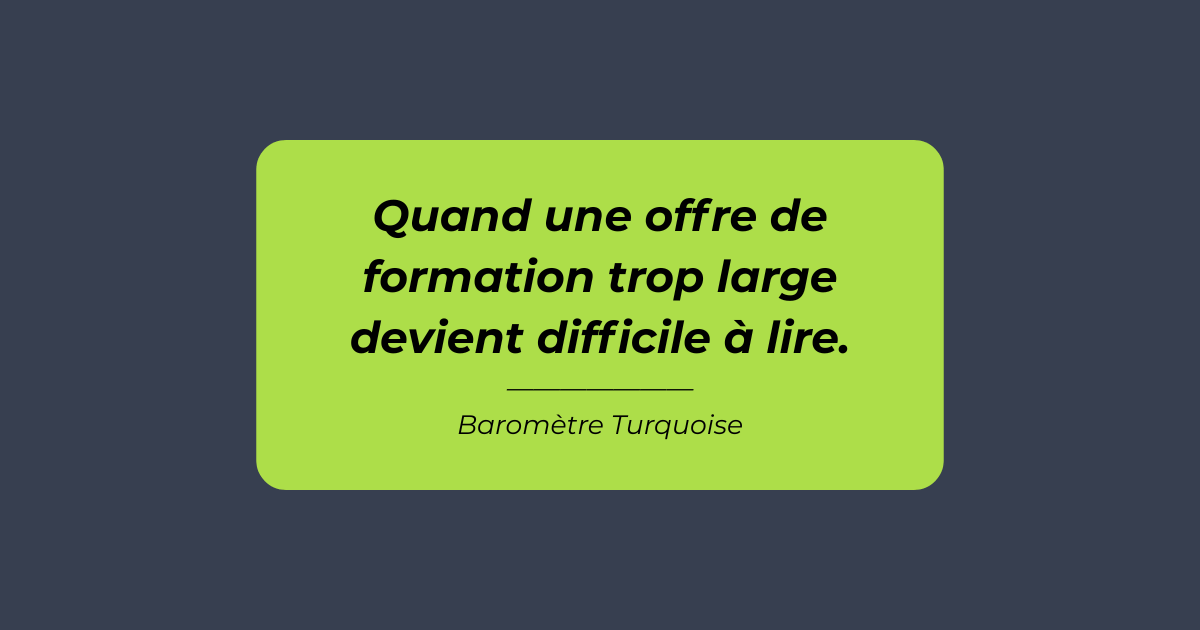 Catalogue de formation : quand une offre trop large devient difficile à lire