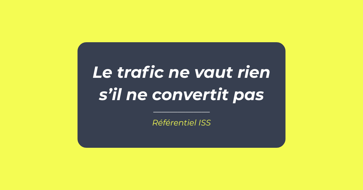 Visuel ISS-VA-04 sur la performance de conversion web, référentiel ISS Turquoise Academy